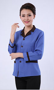 長袖保潔服天藍(lán)色